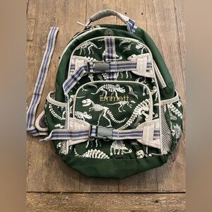 Pottery, barn, kids green glow-in-the-dark dinosaur print backpack